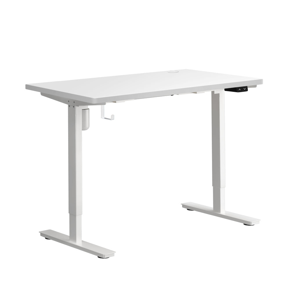 Oikiture Electric Standing Desk Single Motor White 140CM