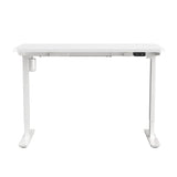 Oikiture Electric Standing Desk Single Motor White 150cm