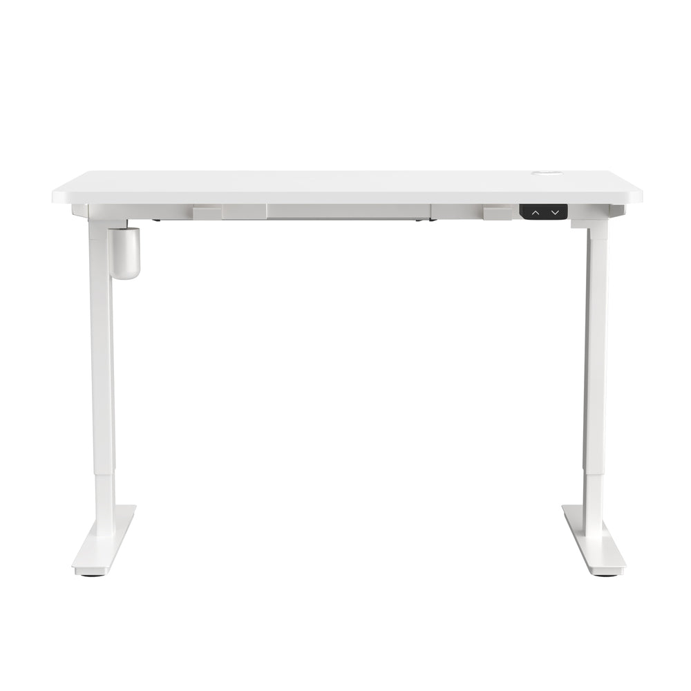 Oikiture Electric Standing Desk Single Motor White 150cm