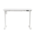 Oikiture Electric Standing Desk Single Motor White 150cm