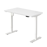 Oikiture Electric Standing Desk Single Motor White 150cm