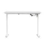 Oikiture Electric Standing Desk Single Motor White 150cm
