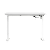 Oikiture Electric Standing Desk Single Motor White 150cm - Rear View