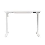 Oikiture 150cm Electric Standing Desk with Drawer Adjustable White