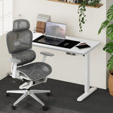 Oikiture Office Desk and Chair Set Mesh Ergonomic Chair Sit-stand Desk GY&WH - 45-Degree Angle