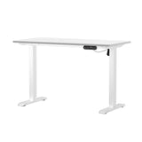Oikiture Office Desk and Chair Set Mesh Ergonomic Chair Sit-stand Desk GY&WH - Close-Up Angle