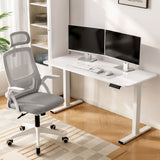 Artiss Standing Desk Office Chair Sit Stand Ergonomic Combo 140cm White - Extra Image
