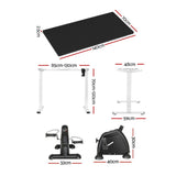 140cm Artiss Electric Standing Desk with Mini Pedal Exercise Bike Home Office - Front View