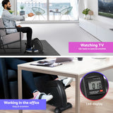 140cm Artiss Electric Standing Desk with Mini Pedal Exercise Bike Home Office - 45-Degree Angle