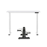 Artiss 120cm Electric Standing Desk with Mini Peal Exercise Bike Home Office - Side View