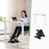 Artiss 120cm Electric Standing Desk with Mini Peal Exercise Bike Home Office - Close-Up Angle
