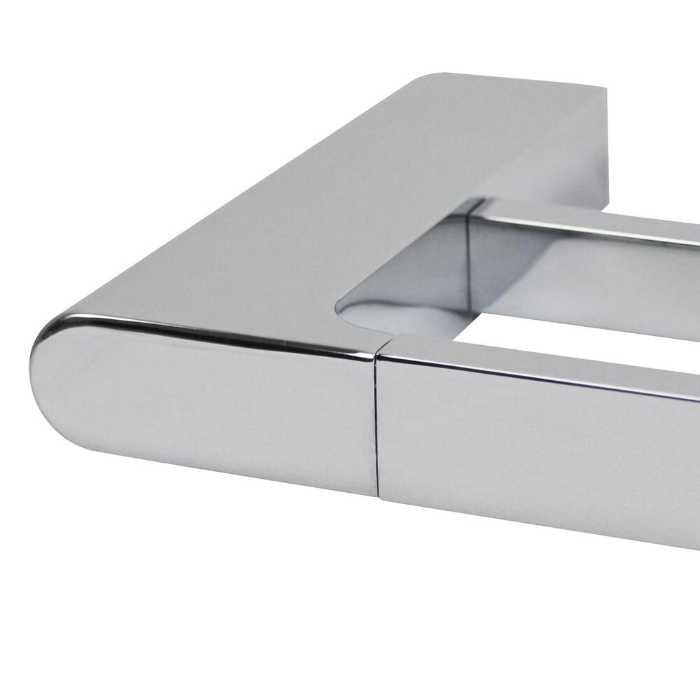 Double Towel Rail 70cm Rack Bar Holder Chrome