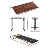 Artiss 140cm Automatic Standing Desk with 360mm Electric Walking Pad Treadmill - Front View