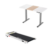 Artiss 140cm Automatic Standing Desk with 360mm Electric Walking Pad Treadmill - Close-Up Angle