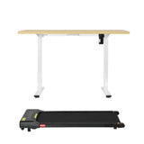 Artiss 120cm Automatic Standing Desk with 400mm Electric Walking Pad Treadmill - Side View