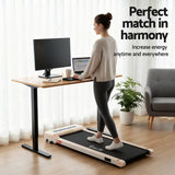 Artiss Electric Treadmill with 120cm Automatic Standing Desk Walking Pad 360mm - Top-Down View