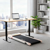 Artiss Electric Treadmill with 120cm Automatic Standing Desk Walking Pad 360mm - Close-Up Angle