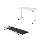 Artiss 120cm Automatic Standing Desk with 360mm Electric Walking Pad Treadmill - Close-Up Angle