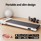 Artiss 120cm Automatic Standing Desk with 360mm Electric Walking Pad Treadmill - Rear View