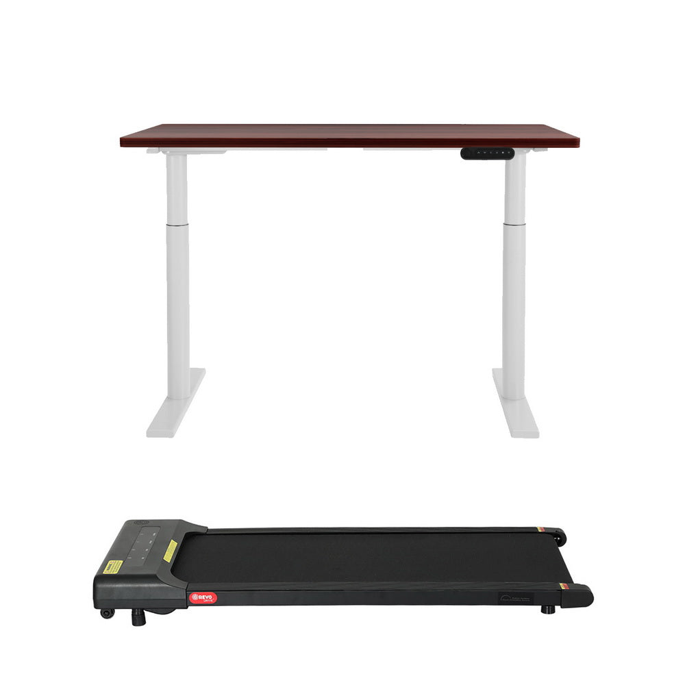 Artiss 120cm Automatic Standing Desk with 400mm Electric Walking Pad Treadmill