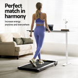 Artiss 120cm Automatic Standing Desk with 400mm Electric Walking Pad Treadmill - Top-Down View