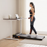 Artiss 120cm Automatic Standing Desk with 400mm Electric Walking Pad Treadmill - Close-Up Angle