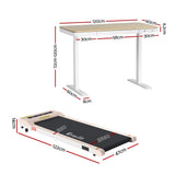 Artiss Electric Treadmill with 120cm Automatic Standing Desk Walking Pad 360mm - Front View