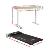 Artiss Electric Treadmill with 120cm Automatic Standing Desk Walking Pad 400mm - Front View