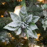 Christabelle Snowy Crown Pine 2.3m Multicolour Pre-Lit Christmas Tree with 1453 Tips - Low Angle