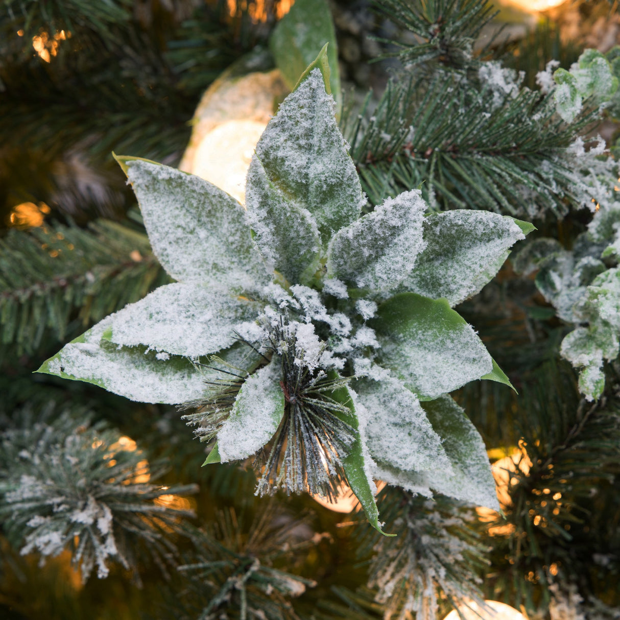 Christabelle Snowy Crown Pine 2.7m Multicolour Pre-Lit Christmas Tree with 2429 Tips