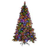 Christabelle 9ft Christmas Tree Glittery Gold Pine Needles 850 LED Multi-Functional Lights Xmas