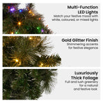 Christabelle 60cm Battery-Operated Tabletop Christmas Archway Glittery Gold