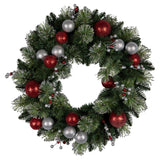Christabelle 61cm Battery-Operated Christmas Wreath Jingle Bells Collection - Top-Down View