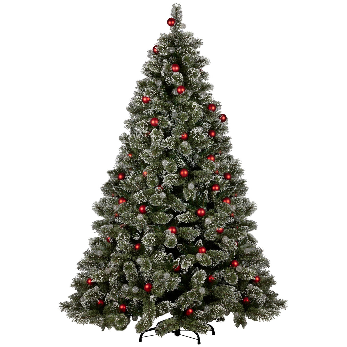 Christabelle Snowy Bristle 2.7m Multicolour Pre-Lit Christmas Tree with 2870 Tips