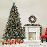 Christabelle Snowy Bristle 3.6m Multicolour Pre-Lit Christmas Tree with 5532 Tips