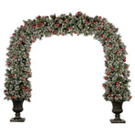 Christabelle Snowy Bristle 2.4m Christmas Archway with Snowball Lights