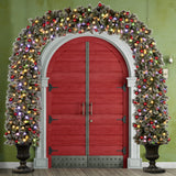 Christabelle Snowy Bristle 2.4m Christmas Archway with Snowball Lights