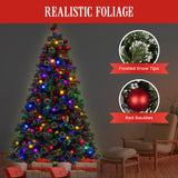 Christabelle Snowy Bristle 1.8m Multicolour Pre-Lit Christmas Tree with 948 Tips - Extra Image