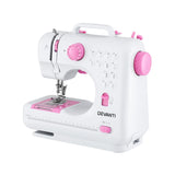 Devanti 12 Stitches Mini Sewing Machine for Beginners Portable Sewing Machine Kit with LED Lights - Side View