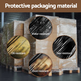 500mm x 400m Stretch Film Pallet Shrink Wrap 5 Rolls Package Use Plastic Black - 45-Degree Angle