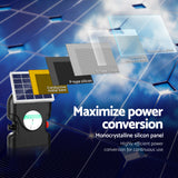 Giantz Fence Energiser 20KM Solar Powered 1.2J Electric - Close-Up Angle