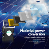 Giantz Fence Energiser 20KM Solar Powered 1.2J Electric - Rear View