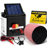 Giantz Fence Energiser 5KM Solar Powered Electric 1200M Poly Tape - Close-Up Angle