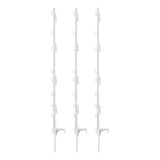 Giantz Electric Fence Posts 20pcs Electric Fence Poly White - Side View