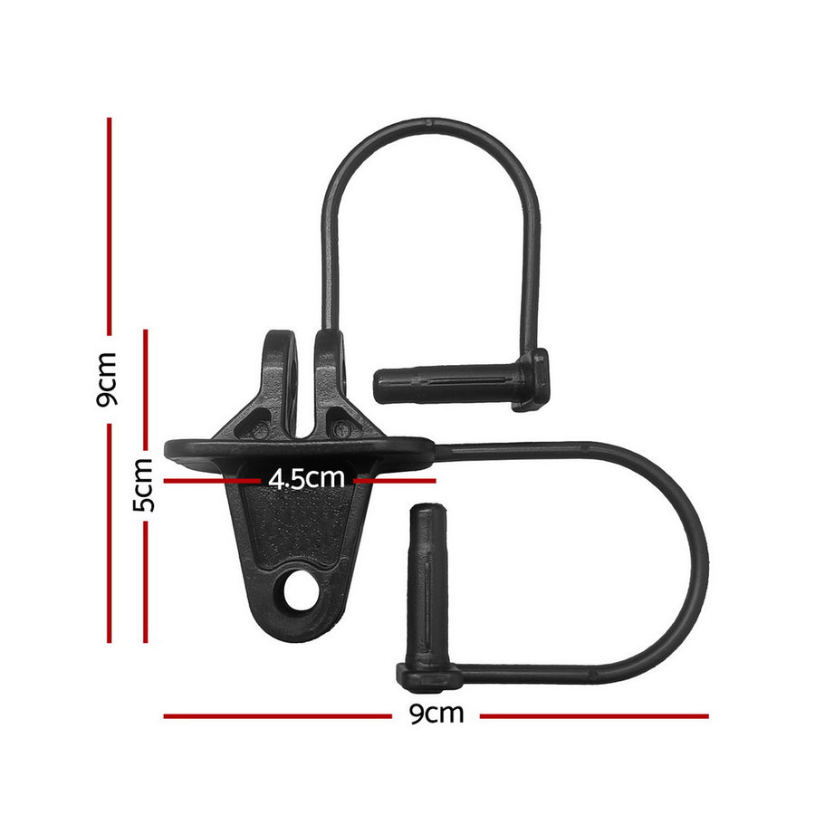Giantz Electric Fence Insulators 200pcs Pinlock Black