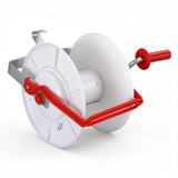 Giantz Electric Fence Reel Geared Portable Polywire Fencing Farm White - Side View