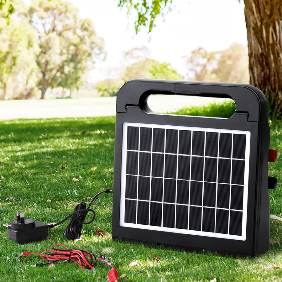 Giantz 5km Electric Fence Energiser Solar Energizer Charger Farm Animal 0.15J, image 7
