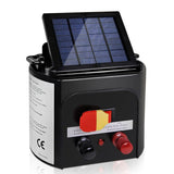 Giantz Fence Energiser 5KM Solar Powered 0.15J Electric Fencing Charger - Low Angle