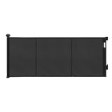 Keezi Retractable Gate Baby Gate Pet Safety Fence Extends up to 400cm Black - Side View