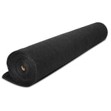 Instahut 90% Shade Cloth 1.83x20m Shadecloth Sail Heavy Duty Black - Side View